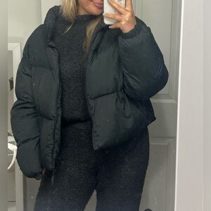 aerie teddy sweater set // size large // charcoal gray